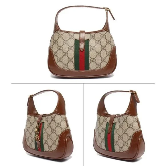 Gucci 2-Way Shoulder Bag Crossbody GG Supreme Jackie 1961 - Picture 1 of 8